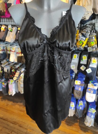 Maya fekete babydoll XXL-es